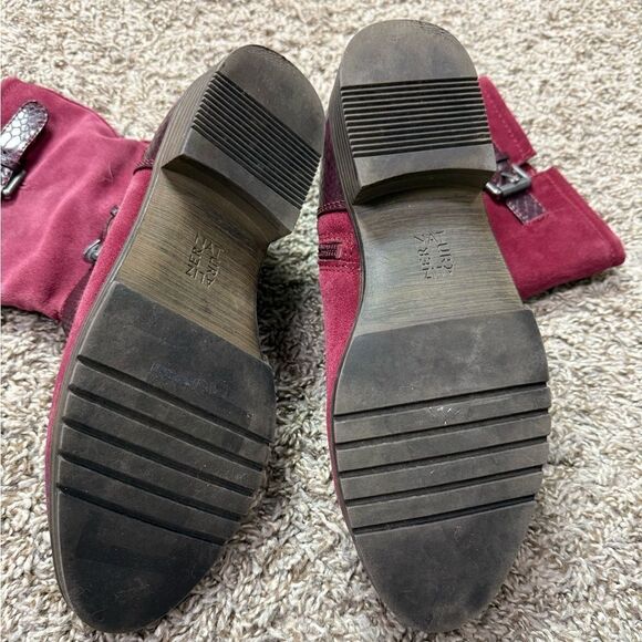 Naturalizer Merlot Burgundy Red Boots - Picture 3 of 4
